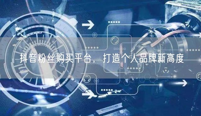 抖音粉丝购买平台，打造个人品牌新高度