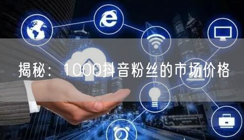 揭秘：1000抖音粉丝的市场价格