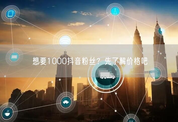 想要1000抖音粉丝？先了解价格吧