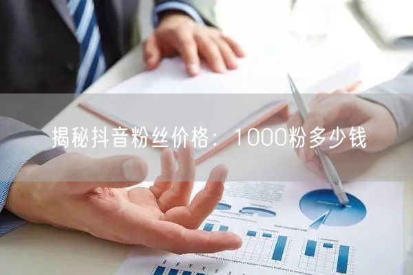 揭秘抖音粉丝价格：1000粉多少钱